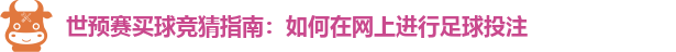 世预赛买球竞猜指南：如何在网上进行足球投注